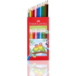 Faber-Castell Kuru Boya Kalemi 12 Renk Tam Boy