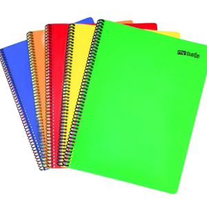 120 Yaprak Spiralli Kareli-Çizgili Defter