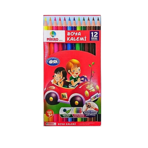 Mikro 12'li Kuru Boya Kalemi Tam Boy