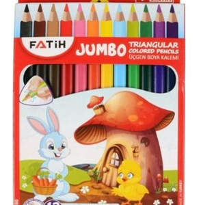 Fatih jumbo 12'li Tam Boy Kuru Boya Seti
