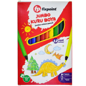 FİXPOİNT 12'li JUMBO KURU BOYA